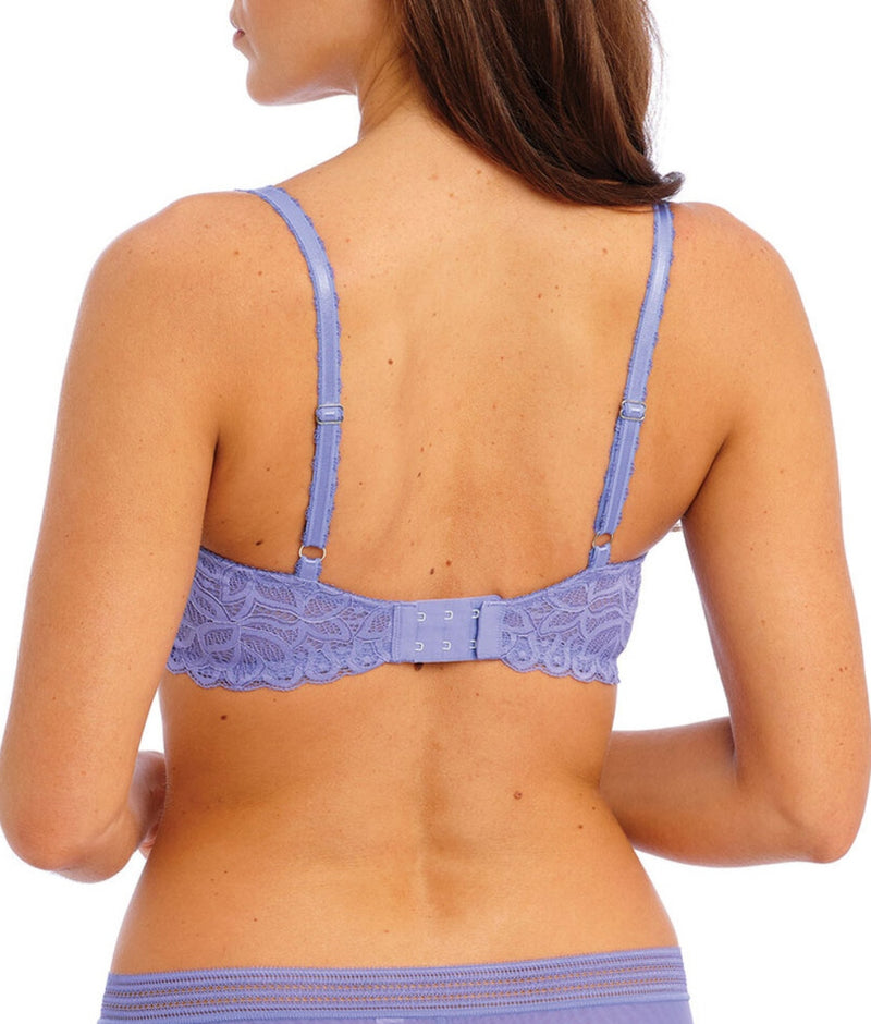 Wacoal Raffine Underwired Plunge Bra in Bluebell