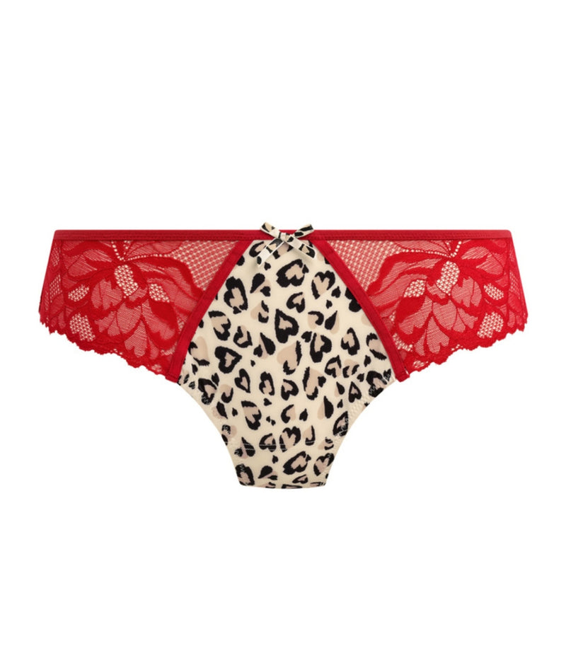 Freya Cherish Me Brief in Red Leopard print