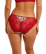 Freya Cherish Me Brief in Red Leopard print back view