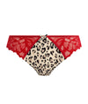 Freya Cherish Me Thong in Red Leopard print