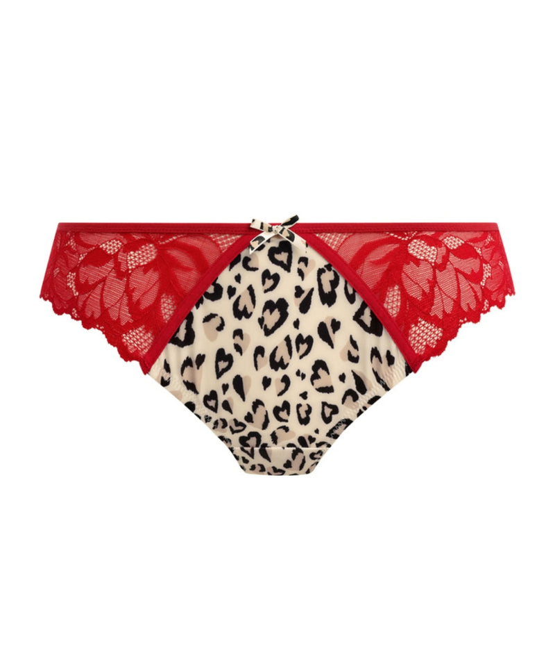 Freya Cherish Me Thong in Red Leopard print