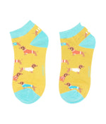 Miss Sparrow Pups in Coats Trainer Socks in Yellow