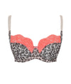 Panache Nina Balcony Bra in Leopard/Coral