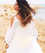Panache Halle Short Kaftan in White
