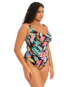 Elomi Tropical Falls Non Wired Swimsuit in Black