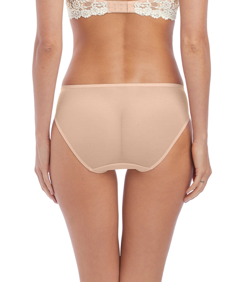 Wacoal Halo Lace Bikini Brief in Nude