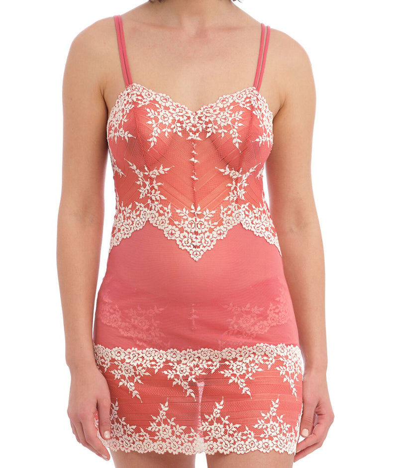 Embrace Lace Chemise in Faded Rose/White Sand