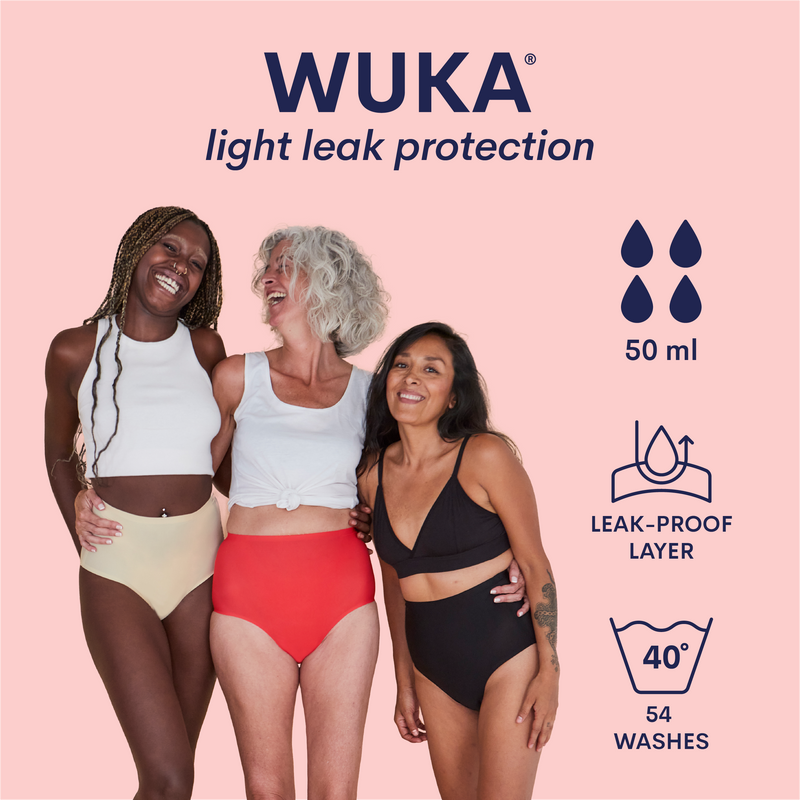 WUKA Drytech™ Incontinence Midi Brief in Light Nude