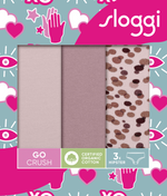 Sloggi GO Crush Hipster Brief 3 Pack in Blue Multi or Pink Multi