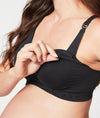 Rock Candy Seamless Nursing Bralette In Black