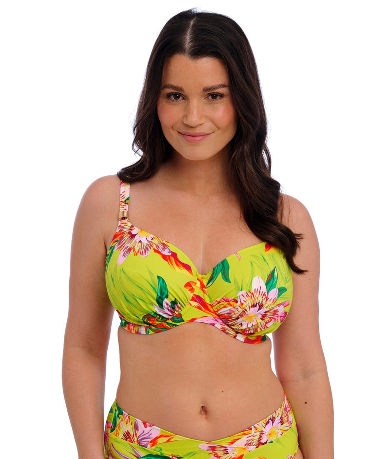 Fantasie Cala Macarella Gathered Full Cup Bikini Top in Zest
