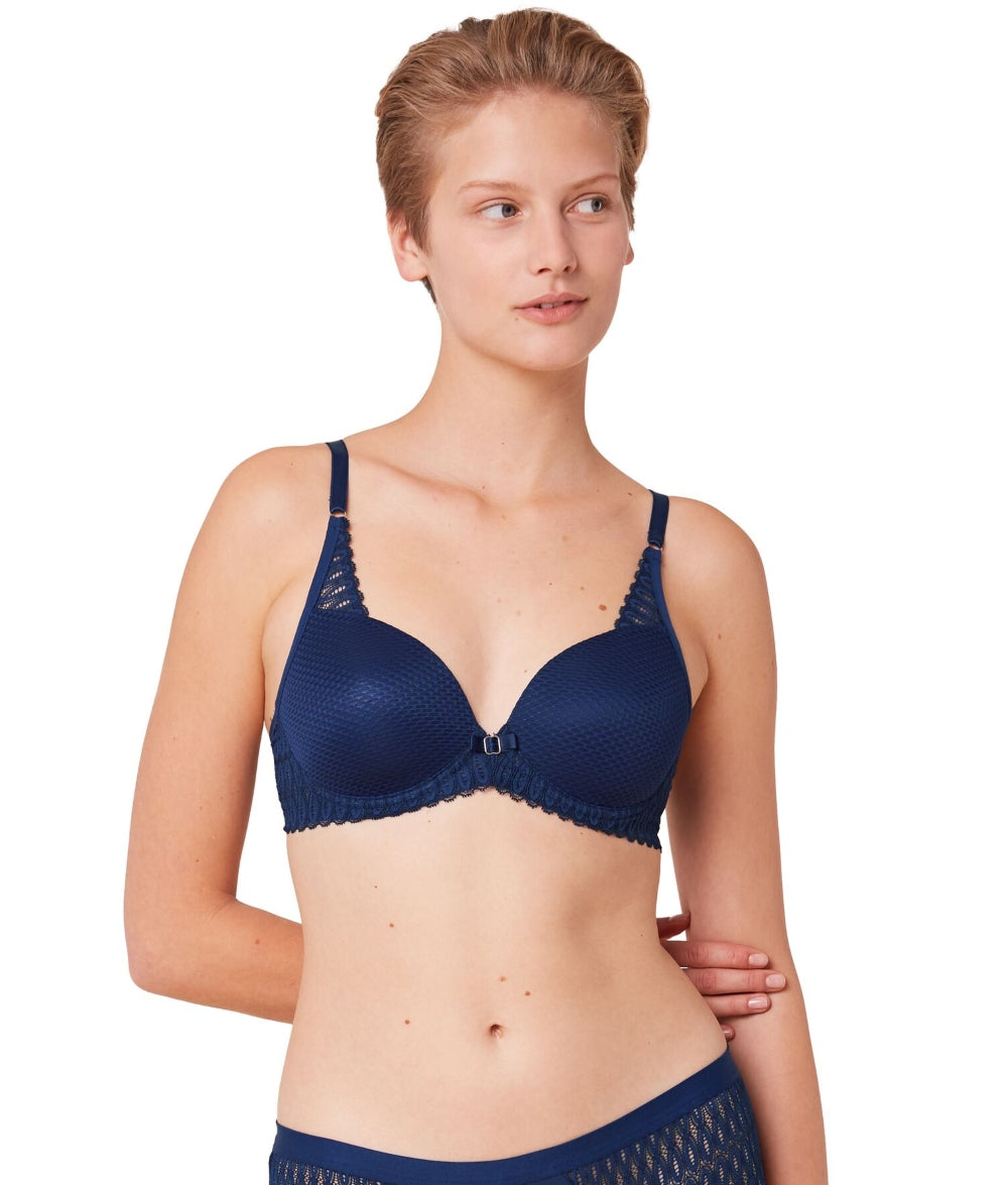 Triumph ladies cups bra with underwired Aura Spotlight Whp, blue sapphire Triumph ladies cups bra with underwired Aura Spotlight Whp, blue sapphire