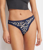 Sloggi GO Crush Thong 3 Pack in Dark Blue Combination