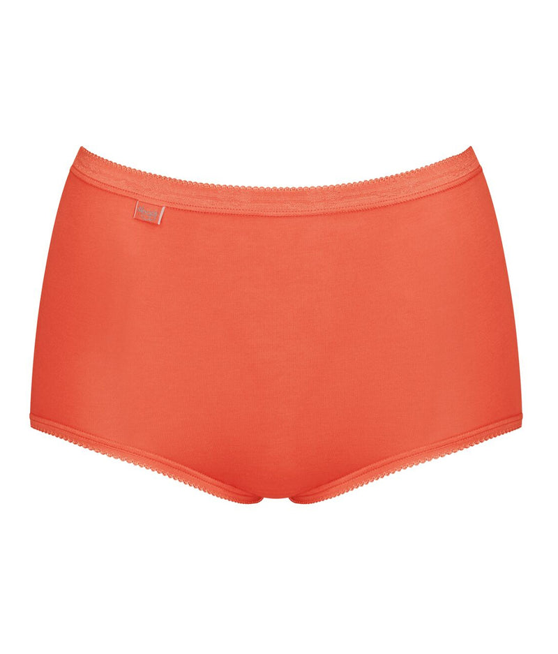 Sloggi Maxi Brief 3 Pack In Orange Combination