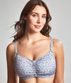 Royce Blossom Nursing Bra in Grey Leopard Print