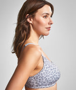 Royce Blossom Nursing Bra in Grey Leopard Print