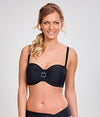 Anya Bandeau Bikini Top Black