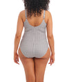 Elomi Checkmate Non Wired Swimsuit In Grey Marl