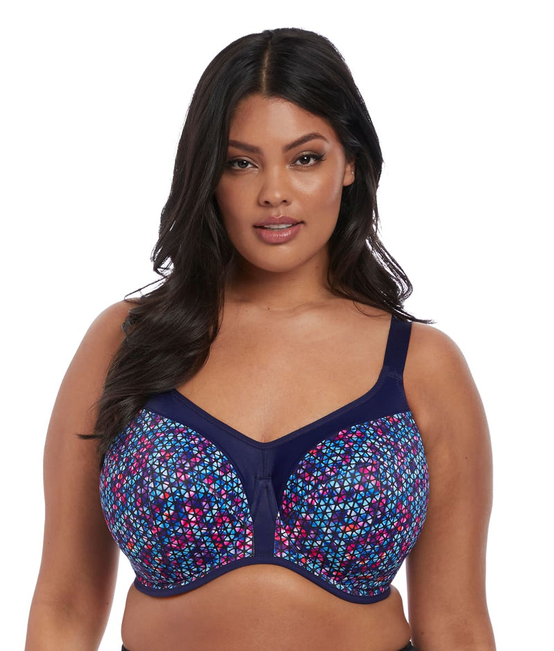 Elomi Energise Sports Bra in Navy Geo – Mish