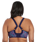 Elomi Energise Sports Bra in Navy Geo