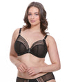 Matilda Underwired plunge bra in black