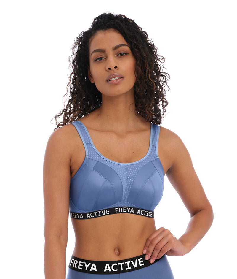 Freya Dynamic Non Wired Sports Bra in Denim – Mish