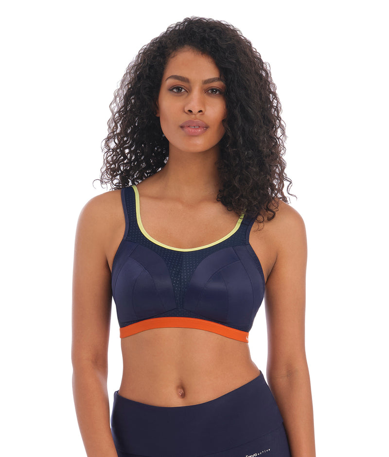 Freya Dynamic Non Wired Sports Bra in Navy Spice – Mish