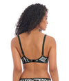 Freya Gemini Palm Moulded Plunge Bikini Top in Monochrome