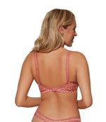 Gossard Glossies Leopard Sheer Bra in Blush