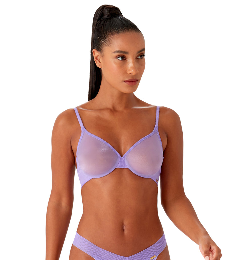 Gossard Glossies Sheer Bra in Violet – Mish