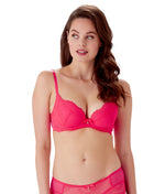 Gossard Superboost Lace Plunge Bra in Diva Pink
