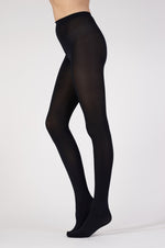 Pretty Polly 60 Denier Opaque Tights in Navy on Leg