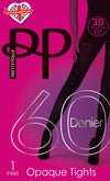 Pretty Polly 60 Denier Opaque Tights in Navy