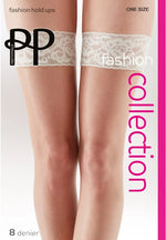 Pretty Polly Bridal Lace Top Hold Ups in Beige