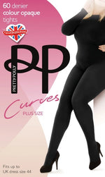 Pretty Polly Curves 60 Denier Tights In Black