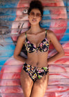 Freya Savanna Sunset Plunge Bikini Top in Multi