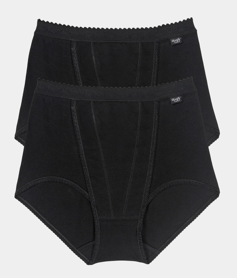 Sloggi Control Maxi 2 pack in Black1