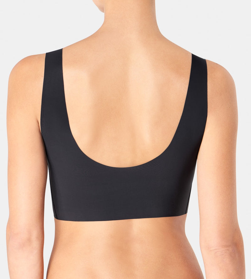 Sloggi Zero Feel Crop Top In Black Back