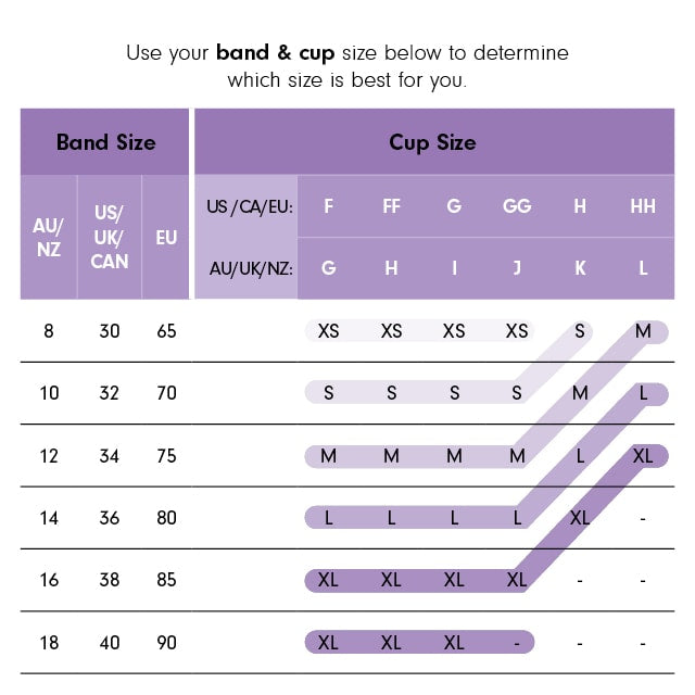 Sugar Candy Fuller Everyday Seamless Bra Size Guide