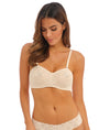 Wacoal Halo Lace Moulded Strapless Bra in Beige