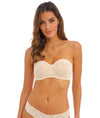Wacoal Halo Lace Moulded Strapless Bra in Beige