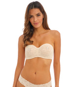 Wacoal Halo Lace Moulded Strapless Bra in Beige